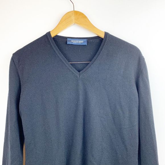SUCCESSO Made in Italy Pure Wool Sweater EUR 44 - Picture 3 of 6